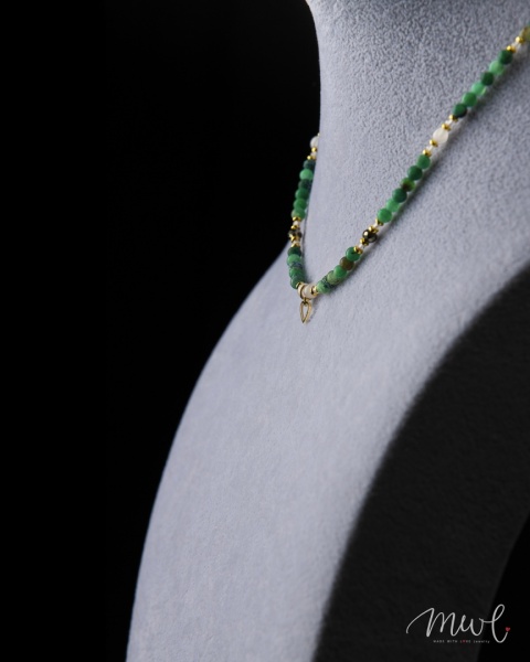 Naszyjnik z kamieni naturalnych: AGAT, PIRYT, KRYSZTAŁ GÓRSKI